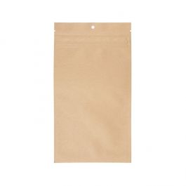 Sachets à fermeture éclair avec fermeture à glissière de sécurité enfant, couleur kraft, 12,7x20,8 cm (100 pièces) [CRHZB6K]