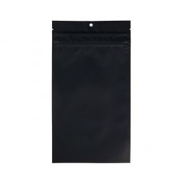 Sachets à fermeture éclair avec fermeture à glissière de sécurité enfant, couleur noir mat, 12,7x20,8 cm (100 pièces) [CRHZB6MB]
