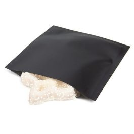 Sachet à sécurité enfant noir mat, 8,9 x 9,5 cm (100 pièces) [CRB2B].