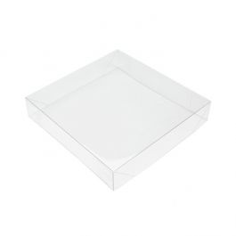 Couvercle pliant à transparence cristalline 13.2x2.5x13.5cm (25 Pièces) [BT357]