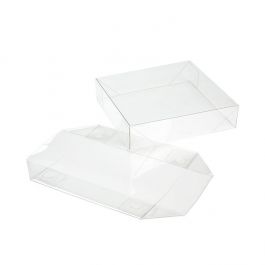 Dessus transparente et pliable pour boîte 10,6 x 2,5 x 11 cm (25 pièces) [BT99]