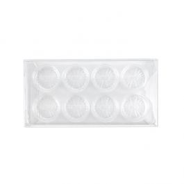 Schachteln für handgemachte Süßigkeiten, Runde Einsatz 7x2.1x13.8 cm (25 Stück) [CNDYR272]