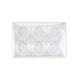 Schachteln für handgemachte Süßigkeiten, Runde Einsatz 7x2.1x10.3 cm (25 Stück) [CNDYR274]