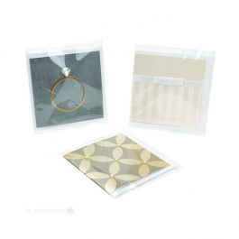 Sacs plastiques refermables transparents avec rabat (100 pièces) [BD1]