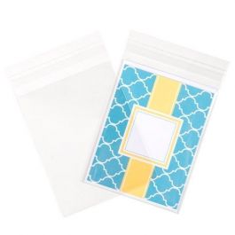 Sachet plastique transparence cristalline 17,3x12,7cm avec Rabat Adhésif (100 pièces) [B56]