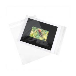 Sachet plastique plat grand format 24x31,2cm Refermable par Rabat Adhésif (100 pièces) [B9]