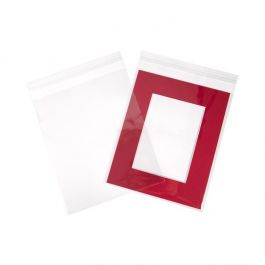 Sachet plastique à rabat avantageux transparence cristalline 21.4x26+3 cm (250 pièces) [VL108]