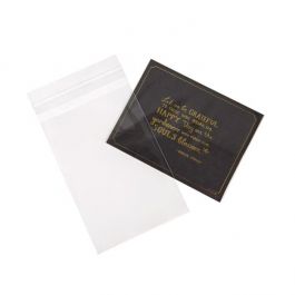 Sachet plastique à rabat avantageux transparence cristalline 10.8x15.6cm (250 pièces) [VL4X6]