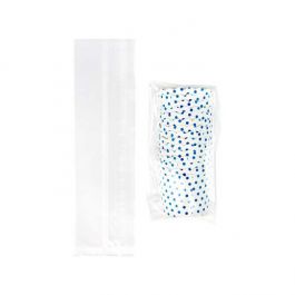 Sac à soufflet en plastique transparence cristalline 7x6 x23 cm (100 pièces) [FDAGB2]