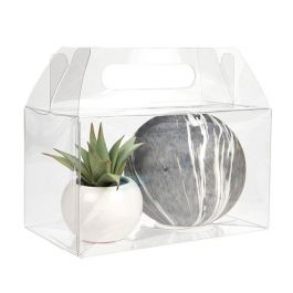Boîte en plastique à poignée de 17,8 x 10,2 x 10,2 cm (25 pièces) [FPLB173].