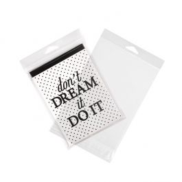 Sachet à trou de suspension refermable à transparence cristalline 14.4x19.1cm (100 pièces) [HB7B1]