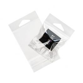 Sachet à trou de suspension refermable à transparence cristalline 7x7cm (100 pièces) [HB22]