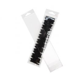 Sachet à trou de suspension refermable à transparence cristalline 6.2x23.3 cm (100 pièces) [HB29]