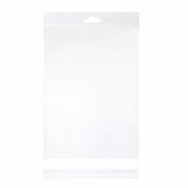 Sachet à trou de suspension refermable à transparence cristalline 15.7x22.9cm (100 pièces) [HB69S]