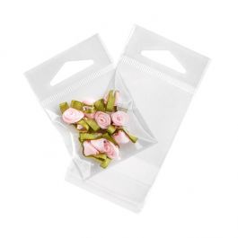 Sachet refermable à trou de suspension euro et transparence cristalline 5.1x5.1cm (500 pièces) [J1]