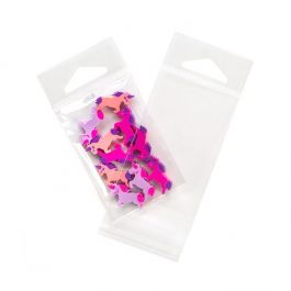 Sachet refermable à trou de suspension euro et transparence cristalline 5.1x7.6cm (500 pièces) [J7]