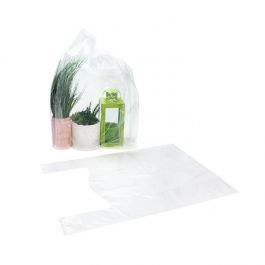 Sac cabas plastique transparent 50,8 x 25,4 x 76,2cm (100 pièces) [CHB5]
