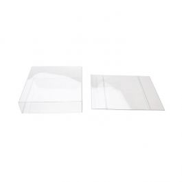 Couvre boîte à transparence cristalline 10,3x2,7x10,5 cm (25 pièces) [SC22]