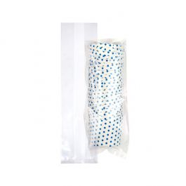 Sac à soufflet transparence cristalline 6.7x4.8x26cm (100 pièces) [GB23]