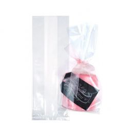 Sac à soufflet transparence cristalline 8.9x5.7x24.8cm (100 pièces) [GB25]