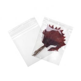 Sachet zip à transparence cristalline 75 microns avec trou pour suspension 20,3x25,4cm (100 pièces) [Z3R810]