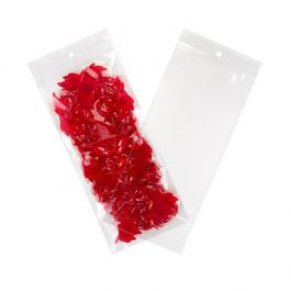 Sachet zip à transparence cristalline 100 microns avec trou pour suspension 10,2x22,9cm (100 pièces) [Z4R49]
