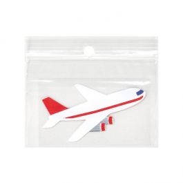 Sachet zip à transparence cristalline avec trou de suspension 7,6x5,1cm (100 pièces) [ZR32]