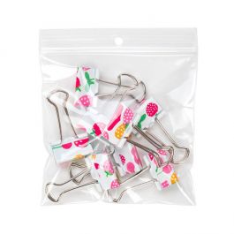 Sachet zip à transparence cristalline avec trou de suspension 10,2x10,2cm (100 pièces) [ZR44]