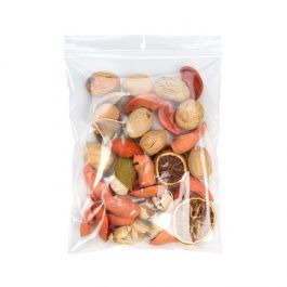 Sachet zip à transparence cristalline avec trou de suspension 17,8x22,9cm (100 pièces) [ZR79]