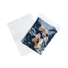 Sachet zip à transparence cristalline avec trou de suspension + trou d'aération 17,8x22,9cm (100 pièces) [ZR79V]