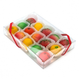 Schokoladenschachteln mit Einsatz 10.5x2.5x15.6cm Transparent (100 Stück) [CNDY167]
