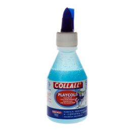 PlayColl - Colle à papier bleue 100 ml en flacon (1 pièce) [COL-PC0100]