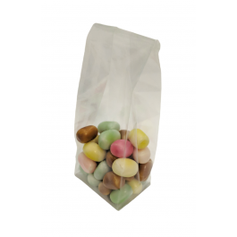 Sachet SOS à fond plat 7x5x18.5 cm avec carte en papier argenté (100 pièces) [CP-FGPB6]
