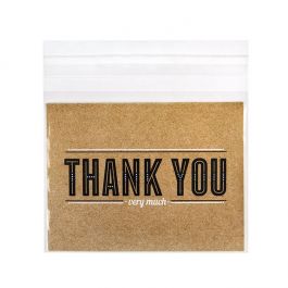 Sachet plastique transparence cristalline 13,7x10,8cm avec Rabat Adhésif (100 pièces) [B4]