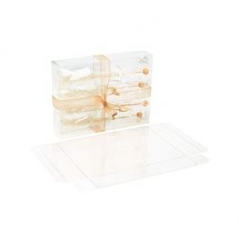 Boites cadeau plastique à transparence cristalline 12.4 x 3.2 x 16.8 cm (25 Pièces) [FB29]