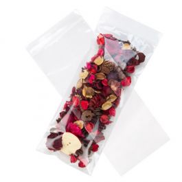 Sachet zip à transparence cristalline 100 microns 12,7x30,5cm (100 pièces) [Z4C512]