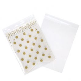 Sachet zip à transparence cristalline avec trou d'aération 15,2x20,3cm (100 pièces) [ZC68V]