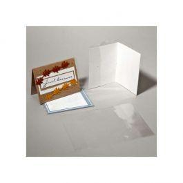 Couverture pliable à transparence cristalline pour carte 15.9 x 21cm (100 pièces) [CJ46]