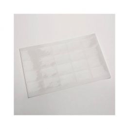 Gommettes transparente rectangulaire 2,22 x 3,18 cm (20 Pièces) [CS3]
