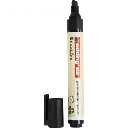 Feutres Edding EcoLine 22, dim. 22, trait 1x5 mm, noir, 1 pièce [HOB-3523840]