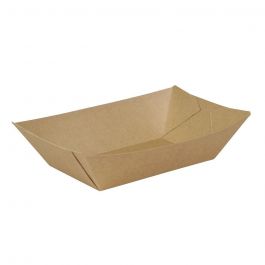 Barquette Ecologique Alimentaire papier brun 500 ml (800 pièces) [GB-DCA06446]
