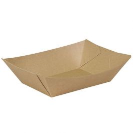 Snackschalen Karton 800 ml Braun Bio beschichtet (600 Stück) [GB-DCA06453]
