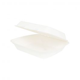 Contenant avec couvercle Canne à sucre 25x20x7,5 cm (200 pièces) [GB-DFC01328]
