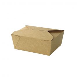 Boite Vente Emporter Cartonnée Brune 1150 ml (300 pièces) [GB-DFC01643]