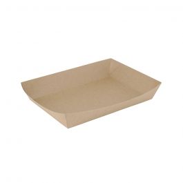 Plateaux Snack Carton Marron 750 ml 22,5x16,5x3 cm (600 pièces) [GB-DFC04201]