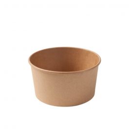 Pappe Schüssel Braun 800 ml Ø 150 mm rund (300 Stück) [GB-DFC08870]
