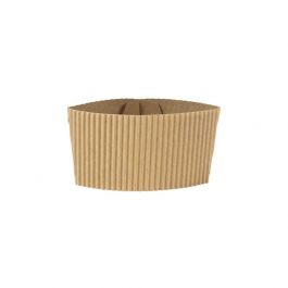 Becherhüllen Pappe für 200 ml Pappbecher, braun (1000 Stück) [GB-DHD04782]