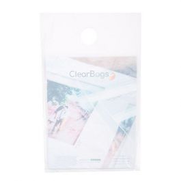 Türknopftaschen Transparent Weiß 22.9x30.5cm (100 Stück) [DK2W]