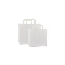 Sac a Emporter 26 + 17 x 25 cm blanc (250 pcs) [FP-DPL041]