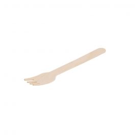 Fourchettes à gâteau en bois 14 cm avec revêtement organique (1000 pièces) [GB-DSE06298]